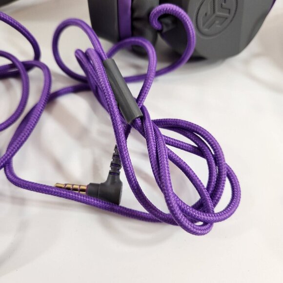 JLab Audio JBuddies Over Ear Headphones Purple Gray Lot of 4 TESTED WORKING - Picture 8 of 11